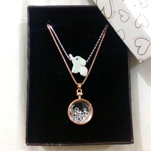 Silver and Rose Gold Necklaces